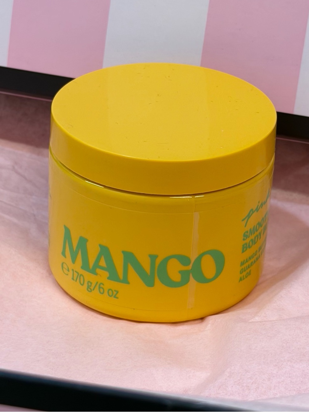 New VS Pink mango smoothing body butter